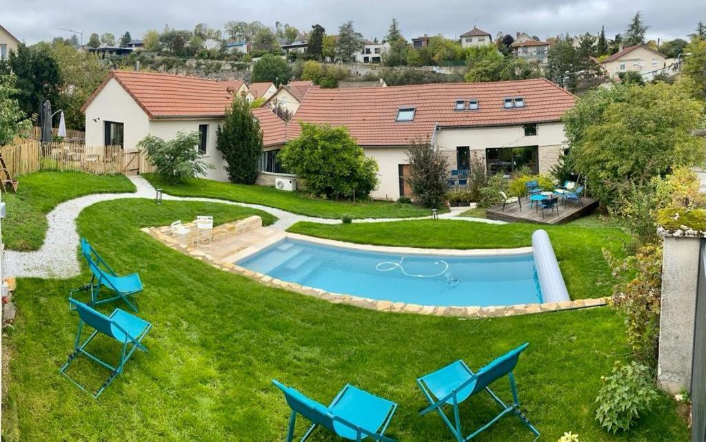 Proche Centre Ville, Gite 4 Etoiles Avec Piscine Dijon Bagian luar foto